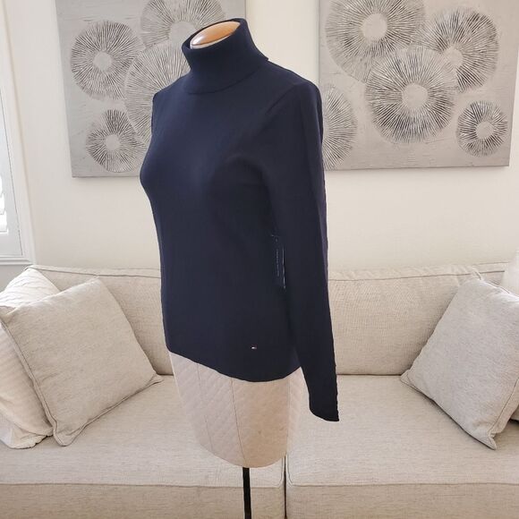 Tommy Hilfiger Solid Buttoned-Cuff Stella Sweater sz Sm - Picture 4 of 11